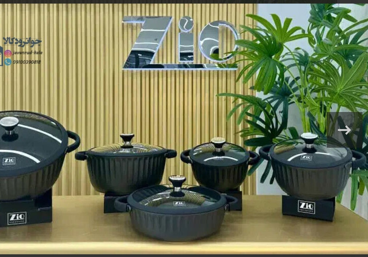 سرویس قابلمه 10 پارچه زیو سری تاج مدل Zio ZCS-8700