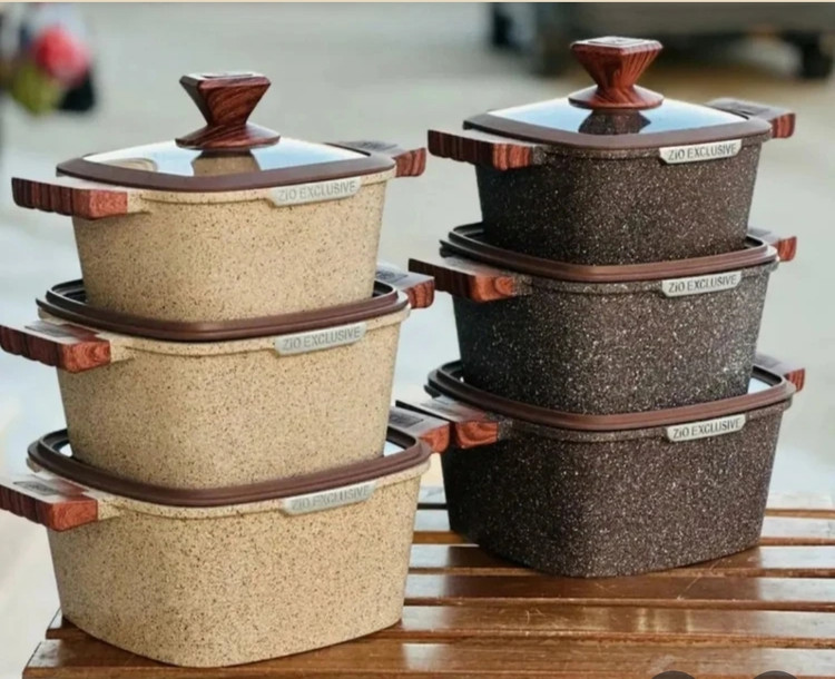 سرویس قابلمه گرانیتی زیو مربع مدل 8350.28