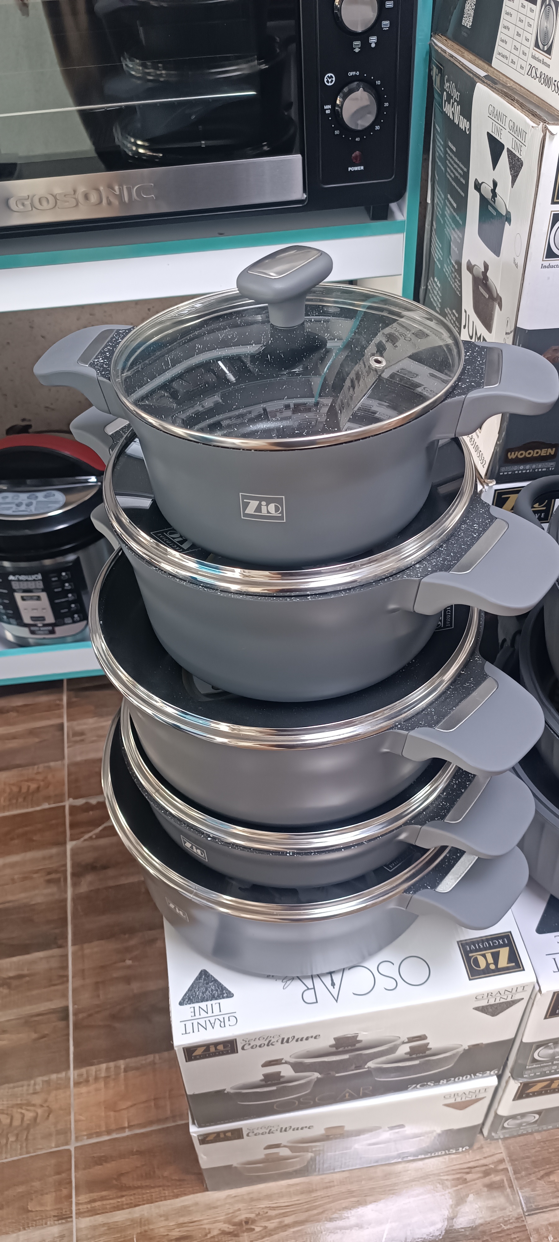 سرویس قابلمه 10پارچه زیو طرح ژولیپ مدل ZCS_8620